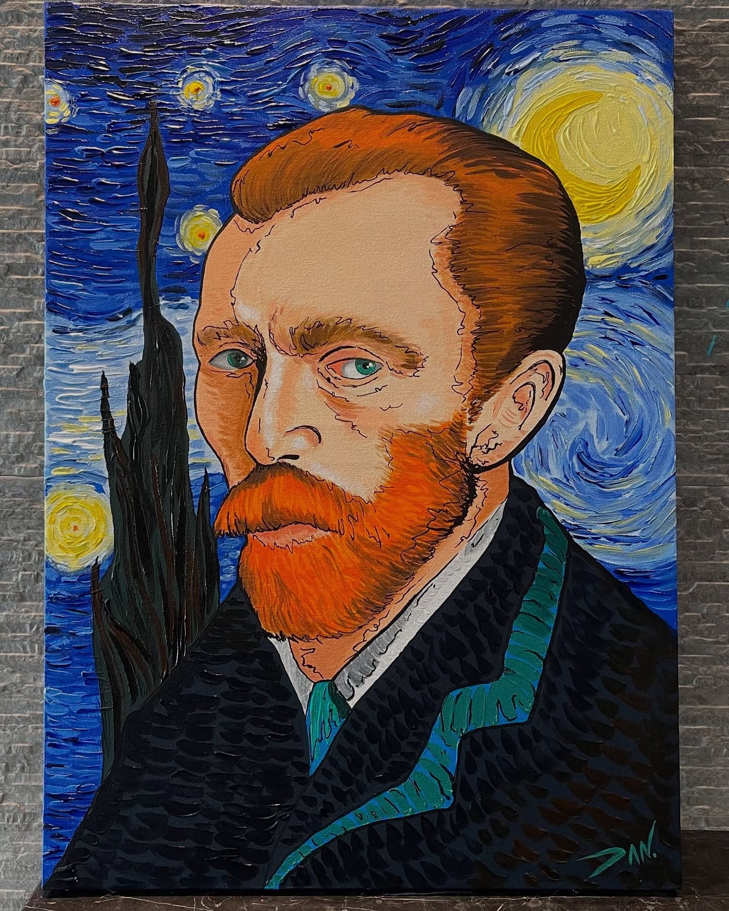 Retrato de Van Gogh — obra de Daniel Fernández