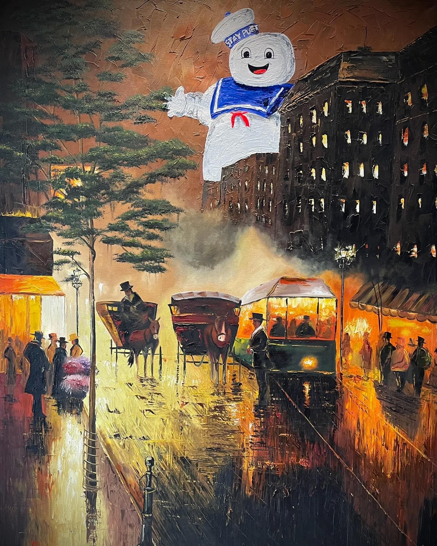 Stay Puft · Pintura — obra de Daniel Fernández